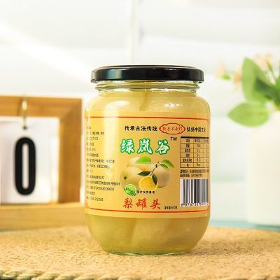 绿岚谷新鲜水果罐头玻璃瓶装手工制作柠檬雪梨罐头韩式罐装o添加