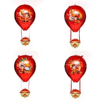 中国龙舞龙舞狮新款热气球ins风
