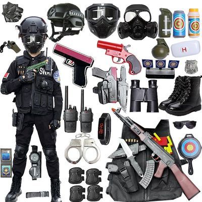 儿童玩具大全警察套装警官服警长男孩特种兵特警衣服全套玩具装备