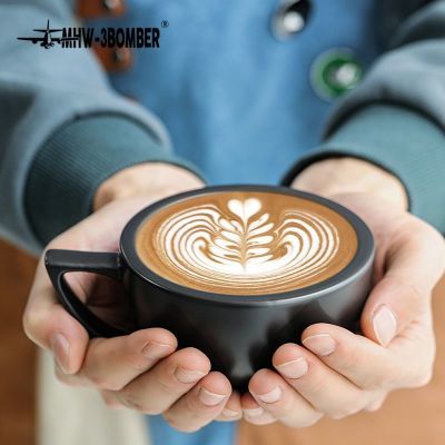 MHW-3BOMBER轰炸机泽田杯 陶瓷杯咖啡杯 专业拿铁艺术拉花杯压纹