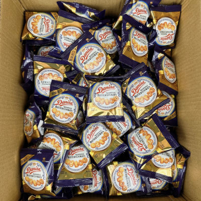 皇冠丹麦曲奇小包装散装进口黄油曲奇饼干喜糖独立包喜饼整箱批发