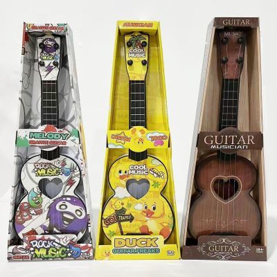 儿童大号吉他玩具鸭子涂鸦尤克里里乐器音乐弹奏可爱仿真卡通批发