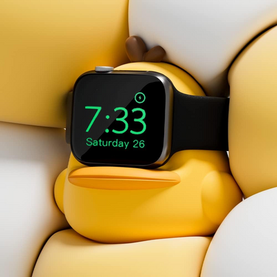 适用苹果手表iwatch充电支架可爱Apple watch9防摔收纳硅胶底座