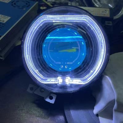龟五LED强光85w小太阳透镜激光大灯LED手机app可调恶魔眼宝马光圈