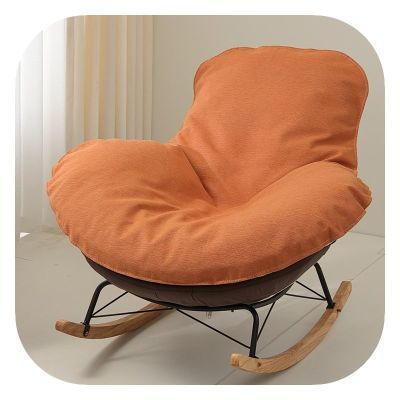 网红龙虾摇椅单人沙发垫单个椅子替换套罩盖布摇椅懒人躺椅垫坐垫