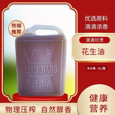 广东湛江廉江纯正花生油食用正宗自榨农家浓香食用油特产五斤十斤