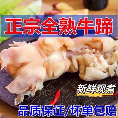 正宗草饲黄牛蹄新鲜无骨牛蹄牛肉剔骨去筋牛腿半熟黄牛脚牛脚牛筋