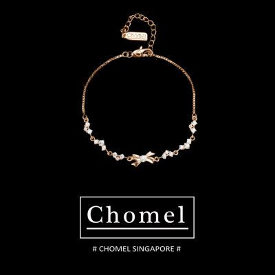 Chomel新加坡S925纯银蝴蝶结手链女轻奢百搭学生星星饰品生日礼物