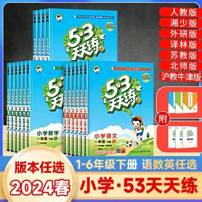 24春53天天练小学123456年级英语文数学人教苏教版湘少