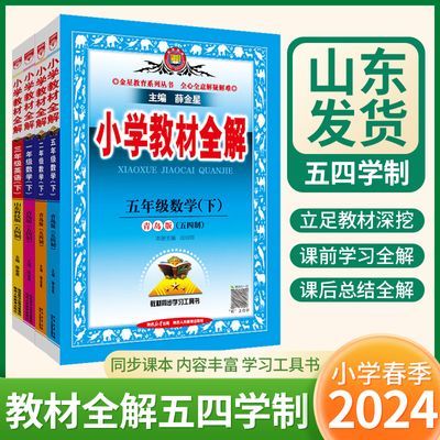 五四学制】2024春小学教材全解课堂详解训练一二三四五年级上下册