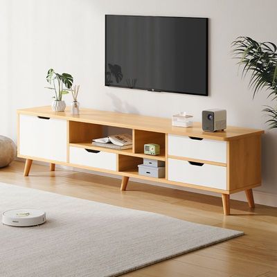 电视柜小户型现代简约卧室客厅家用北欧实木腿茶几电视机柜组合