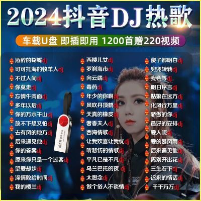 2024抖音热门流行新歌DJ榜单车载U盘MP3/4完整版高音质优盘嗨曲