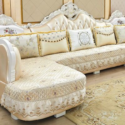 欧式沙发垫定制 全包全套坐垫套罩贵妃四季通用圆弧形万能套套装
