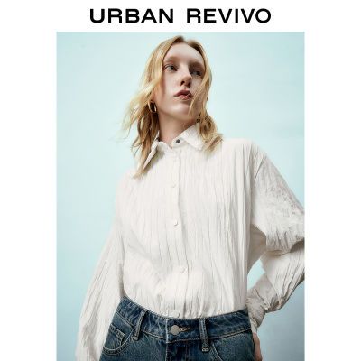 百亿补贴：UR女装时尚轻熟气质风肌理感宽松开襟衬衫UWU230038 112元