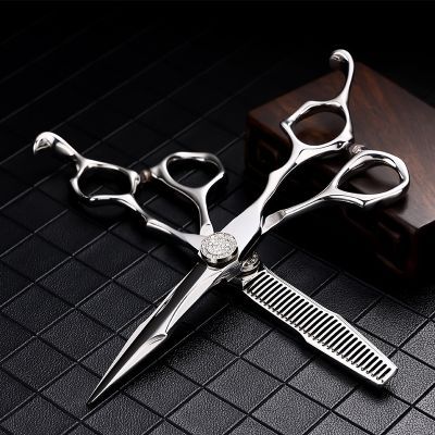 新款正品CNC工艺理发专用剪子6寸发型师专用美发平剪牙剪打薄剪