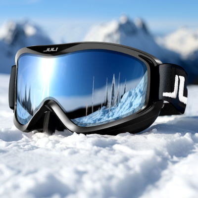 MAXJULI滑雪护目镜双层防雾防雪盲抗冲击登山户外摩托护目