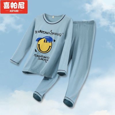 儿童睡衣套装莫代尔儿童家居服男孩薄款睡衣中大童空调服小孩外穿