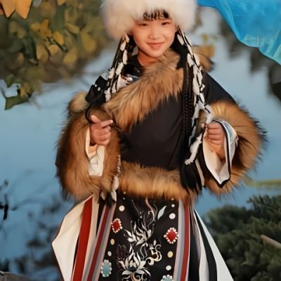 藏族儿童服装男童女童舞蹈演出服少数民族风古风藏服藏袍秋冬套装