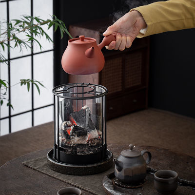 炉事可观围炉煮茶可关火玻璃炭炉室内取暖炉户外露营小茶炉煮茶器