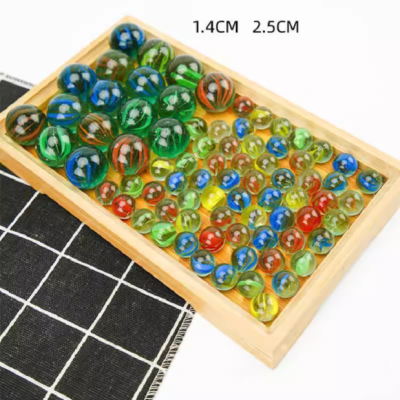 14玻璃珠弹珠机游戏玻璃珠玻璃球游戏机小弹珠拍拍乐珠子波珠包