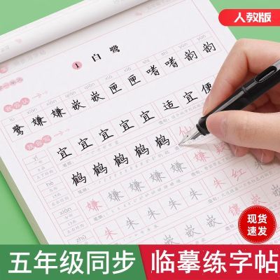 五年级上下册练字帖人教版语文写字课课练临摹同步练字帖每日一练