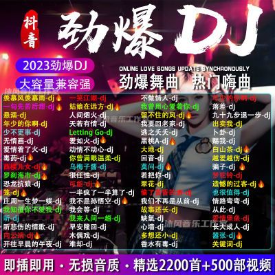 2023火爆新歌曲DJ优盘热门网络流行中文DJ榜单无损音乐车载MP3U盘