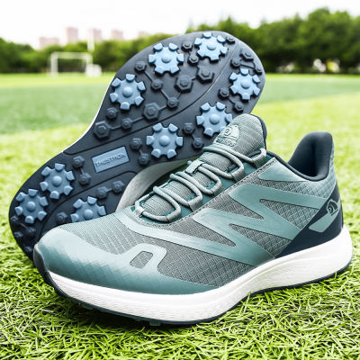 新款透气高尔夫球鞋专业无钉户外运动鞋防滑耐磨网面跑步超轻