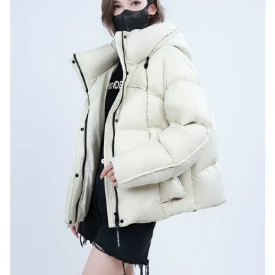 亚亚品牌加厚羽绒服女2024年冬季新款宽松连衣裙帽防风保暖外套