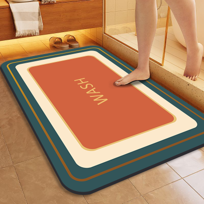 浴室卫生间地垫洗手间垫子防滑吸水脚垫进门入户家用门垫厕所地毯