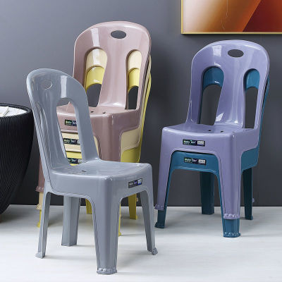 成人家用客厅茶几矮凳塑料小靠背椅子加厚儿童防滑凳子夜市地摊椅
