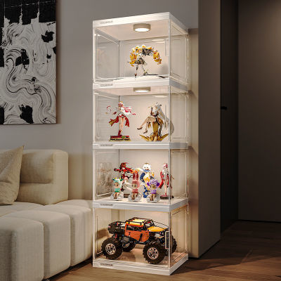 【亚克力】手办展示柜玩具模型防尘展示架亚克力透明乐高置物架