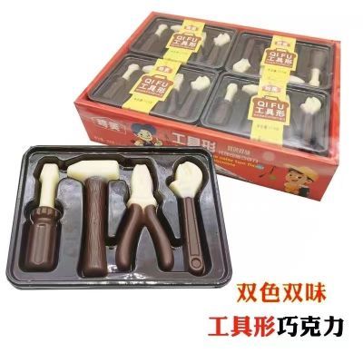 【儿童年货节专场】工具造型巧克力双色18克盒糖果棒棒糖喜爱零食