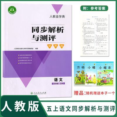 2024正版人教版金学典小学5五年级上册语文同步解析与测评学考练