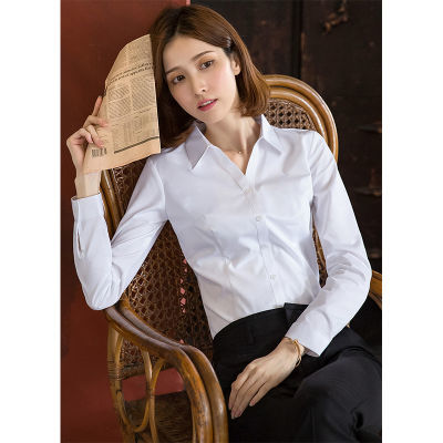 白衬衫女职业春季通勤气质正装工作服上衣设计感新款高档工装衬衣