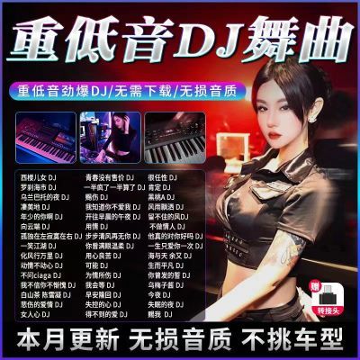 2024抖音流行中文DJ歌曲车载u盘重低音热门榜单无损音质MP3/4视频