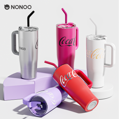 NONOO可口可乐巨无霸保温杯大容量时尚水杯保冷便携办公咖啡