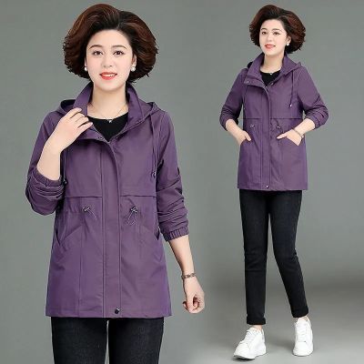 妈妈外套加绒加厚派克服中老年加肥加大秋冬中长款棉衣棉服棉袄女