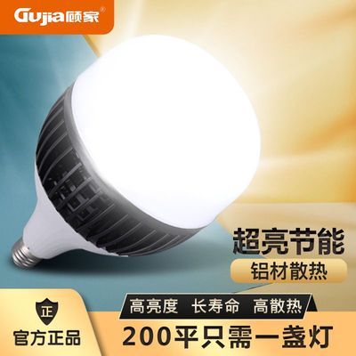 顾家照明 家用LED超亮节能大功率灯泡E27螺口球泡灯照明灯具白光