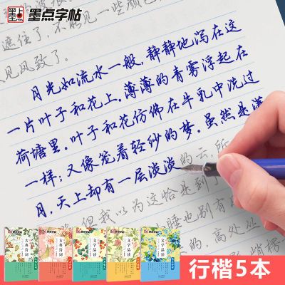 行楷字帖荆霄鹏文学品读散文诗歌诗词墨点初学入门速成硬笔字帖