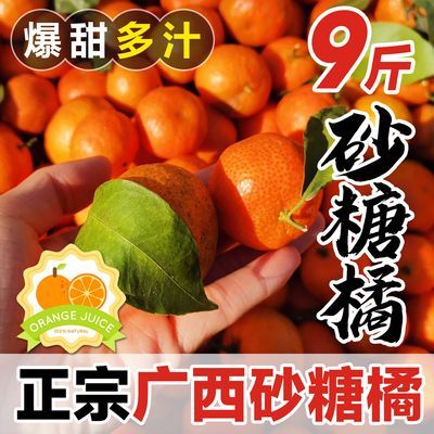 精品广西砂糖橘新鲜当季整箱水果精选5斤装正宗沙糖蜜桔小柑橘桔