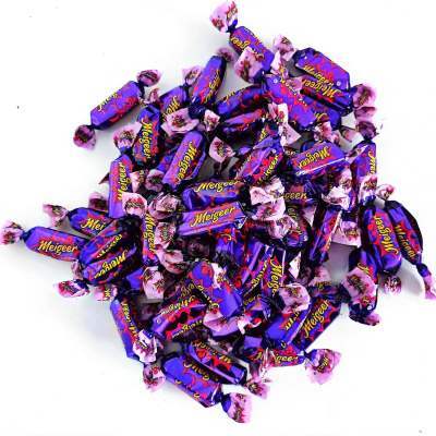 紫皮糖国产俄罗斯风味紫皮糖原装巧克力味糖零食夹心喜糖糖果