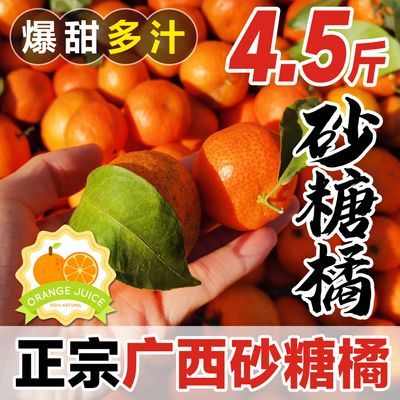 精选广西砂糖橘新鲜当季整箱水果精选4.5斤装正宗沙糖蜜桔小柑橘