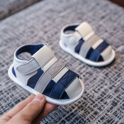 新款夏季宝宝凉鞋软底0-1岁男女婴儿鞋2-6-12个月包头防