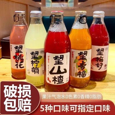 【全家福礼盒】好望水望山楂梅好桃花果汁气泡水6瓶装饮料一整箱