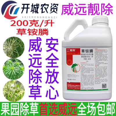 靓除草铵膦果园专用除草剂飞蓬威远靓除牛筋草除草高浓度强力正品