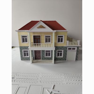 别墅仿真户外模型定制移动水泥房模型建筑农村别墅自建房模型沙盘