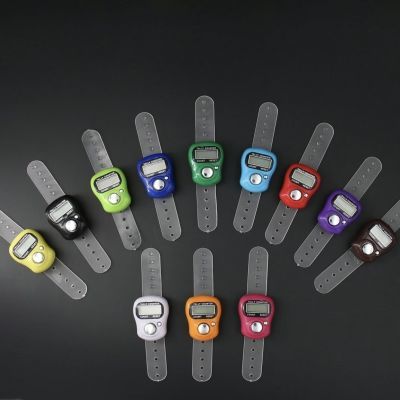 10个装手指计数器包邮手指计数器便携式电子计数器手动按键记数器
