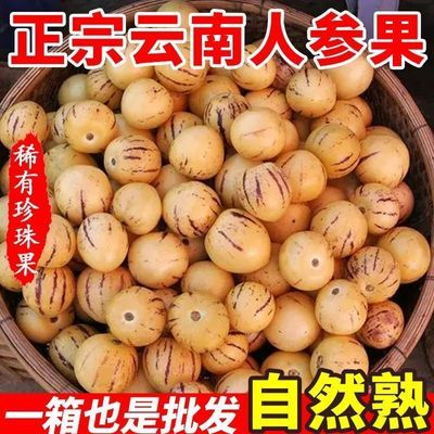 云南石林七彩人参果黄心黄肉大果当季新鲜水果无糖现摘一整箱批发