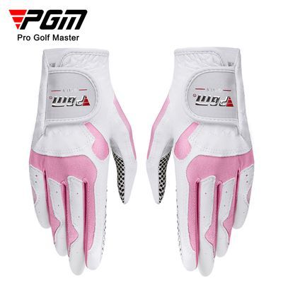 PGM高尔夫手套女款手套golf防滑超纤布手套左右双手装