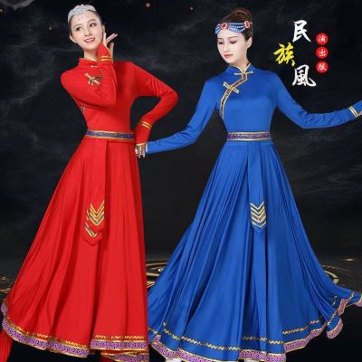新款蒙古族舞蹈服装演出服清仓处理跳舞蒙古舞蹈服筷子舞